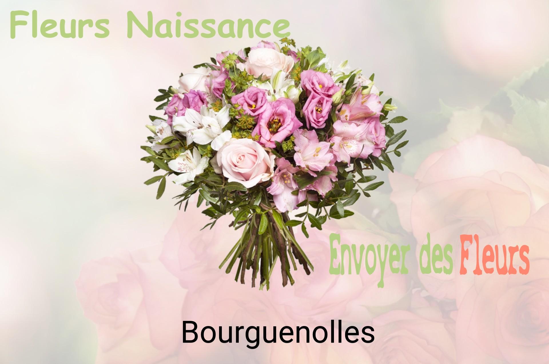 Bouquet de fleurs de naissance livré à Bourguenolles